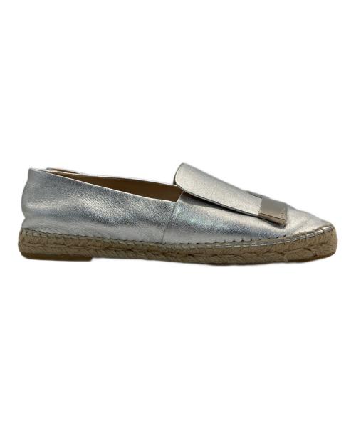 sergio rossi（セルジオロッシ）sergio rossi (セルジオロッシ) メタルプレート エスパドリーユ シルバー サイズ:SIZE 36の古着・服飾アイテム