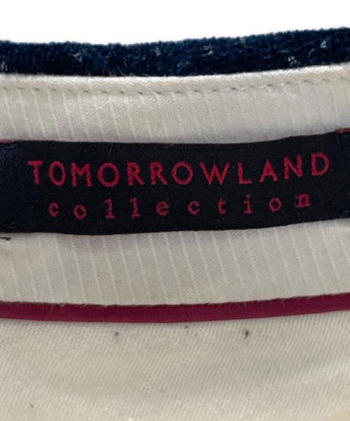 TOMORROW LAND collection（トゥモローランドコレクション）TOMORROW LAND collection (トゥモローランドコレクション) ベルベットドッドプリント クロップドスリムパンツ ブラック サイズ:SIZE 34の古着・服飾アイテム