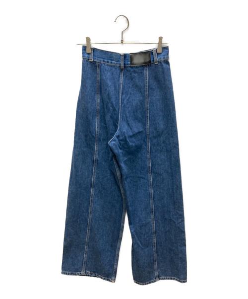 OHOTORO（オオトロ）OHOTORO (オオトロ) Curve Wide Jeans Blue インディゴ サイズ:SIZE　Sの古着・服飾アイテム