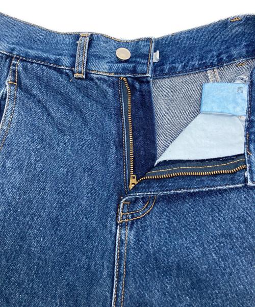 OHOTORO（オオトロ）OHOTORO (オオトロ) Curve Wide Jeans Blue インディゴ サイズ:SIZE　Sの古着・服飾アイテム