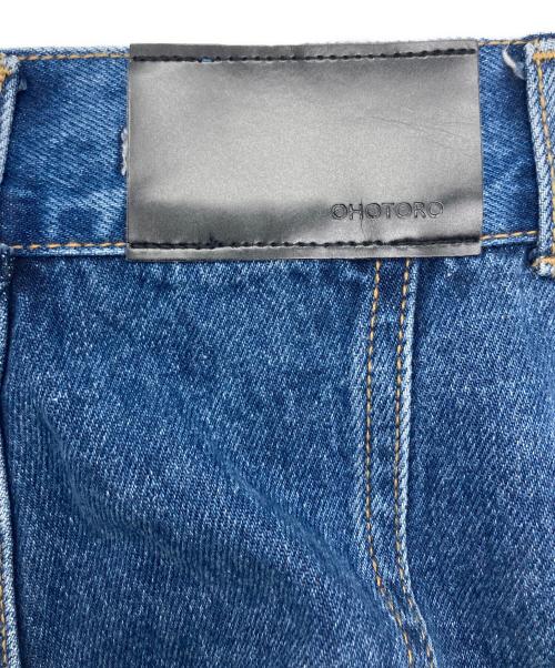OHOTORO（オオトロ）OHOTORO (オオトロ) Curve Wide Jeans Blue インディゴ サイズ:SIZE　Sの古着・服飾アイテム
