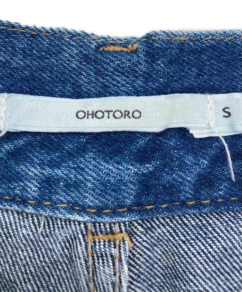 OHOTORO（オオトロ）OHOTORO (オオトロ) Curve Wide Jeans Blue インディゴ サイズ:SIZE　Sの古着・服飾アイテム