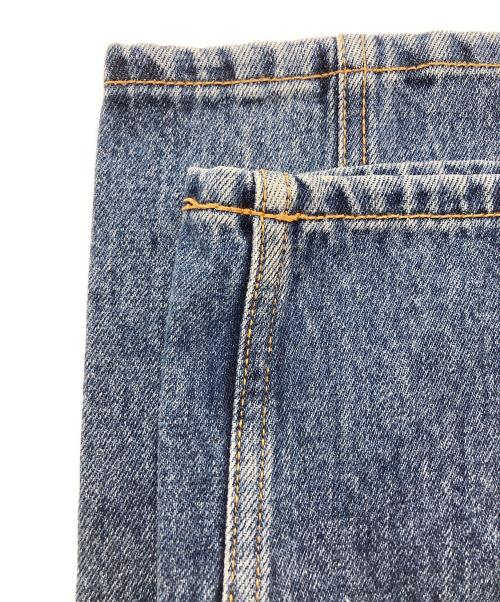 OHOTORO（オオトロ）OHOTORO (オオトロ) Curve Wide Jeans Blue インディゴ サイズ:SIZE　Sの古着・服飾アイテム
