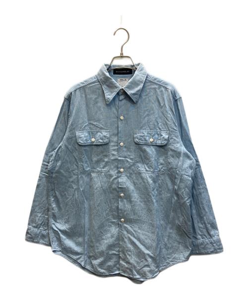 MADISON BLUE（マディソンブルー）MADISON BLUE (マディソンブルー) HAMPTON CHAMBRAY SHIRT インディゴ サイズ:SIZE 01の古着・服飾アイテム