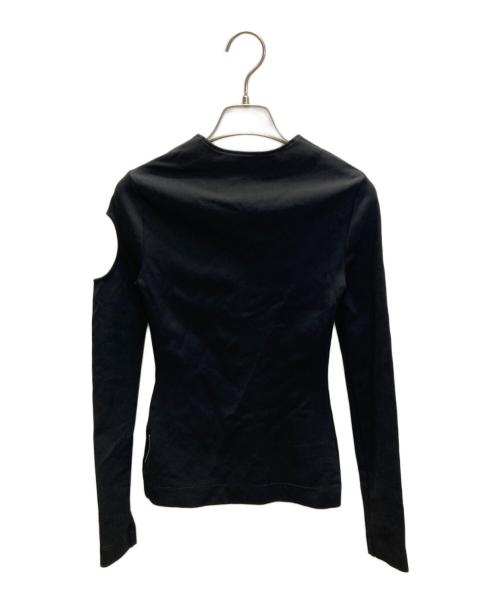 OFFWHITE（オフホワイト）OFFWHITE (オフホワイト) カットアウトカットソー ブラック サイズ:36の古着・服飾アイテム
