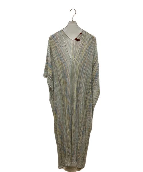 missoni（ミッソーニ）missoni (ミッソーニ) ニットマキシカフタン マルチカラー サイズ:44の古着・服飾アイテム