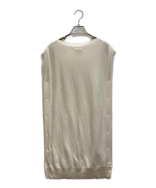 MM6 Maison Margiela（エムエムシックスメゾンマルジェラ）MM6 Maison Margiela (エムエムシックスメゾンマルジェラ) サイドボタンニットベスト ホワイト サイズ:Sの古着・服飾アイテム