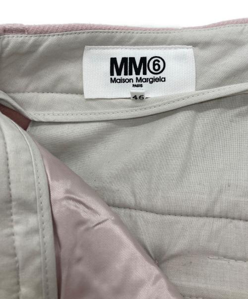 MM6 Maison Margiela（エムエムシックスメゾンマルジェラ）MM6 Maison Margiela (エムエムシックスメゾンマルジェラ) ウールワイドフレアパンツ ピンク サイズ:SIZE 46 未使用品の古着・服飾アイテム