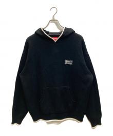 SUPREME（シュプリーム）の古着「2-Tone Hooded Sweater」｜ブラック