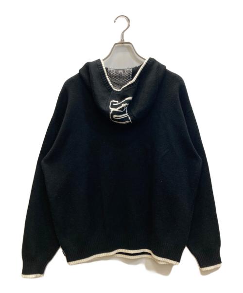 SUPREME（シュプリーム）Supreme (シュプリーム) 2-Tone Hooded Sweater ブラック サイズ:SIZE Mの古着・服飾アイテム