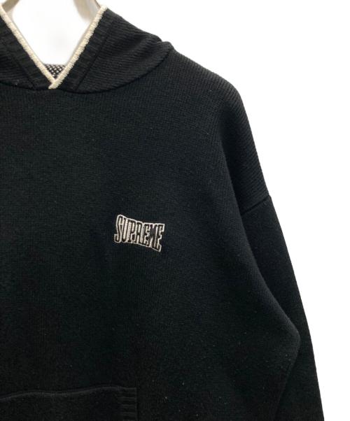 SUPREME（シュプリーム）Supreme (シュプリーム) 2-Tone Hooded Sweater ブラック サイズ:SIZE Mの古着・服飾アイテム