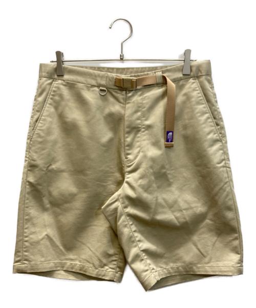 THE NORTHFACE PURPLELABEL（ザ・ノースフェイス パープルレーベル）THE NORTHFACE PURPLELABEL (ザ・ノースフェイス パープルレーベル) Stretch Twill Shorts ベージュ サイズ:SIZE 32の古着・服飾アイテム