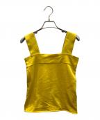 extreme cashmereエクストリーム カシミア）の古着「Cara Cotton Cashmere Camisole Top」｜イエロー