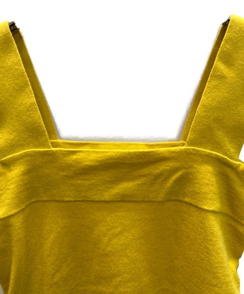 extreme cashmere（エクストリーム カシミア）extreme cashmere (エクストリーム カシミア) Cara Cotton Cashmere Camisole Top イエロー サイズ:以下参照の古着・服飾アイテム