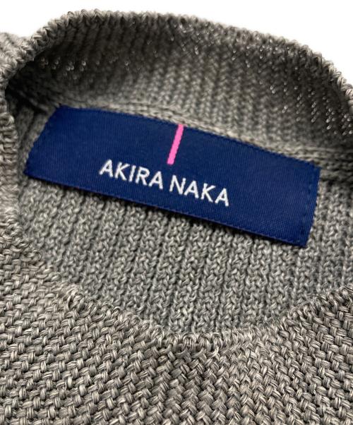 AKIRA NAKA（アキラナカ）AKIRA NAKA (アキラナカ) リブニットプルオーバー グレー サイズ:FREEの古着・服飾アイテム