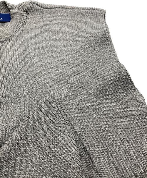 AKIRA NAKA（アキラナカ）AKIRA NAKA (アキラナカ) リブニットプルオーバー グレー サイズ:FREEの古着・服飾アイテム