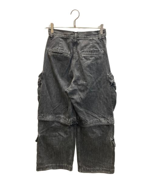 MAISON SPECIAL（メゾンスペシャル）MAISON SPECIAL (メゾンスペシャル) Low Waist Cargo Denim Pants ローウエストカーゴデニム ブラック サイズ:SIZE 36の古着・服飾アイテム