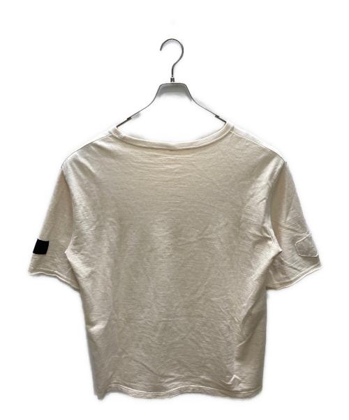 yokosakamoto（ヨウコサカモト）yokosakamoto (ヨウコサカモト) パッチワークカットソー ベージュ サイズ:size　Sの古着・服飾アイテム