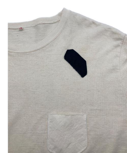yokosakamoto（ヨウコサカモト）yokosakamoto (ヨウコサカモト) パッチワークカットソー ベージュ サイズ:size　Sの古着・服飾アイテム