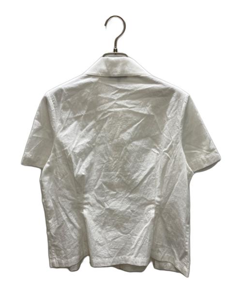 A.P.C.（アーペーセー）A.P.C. (アーペーセー) BLOUSE JULIENNE JPS 丸襟半袖シャツ ホワイト サイズ:SIZE 36の古着・服飾アイテム