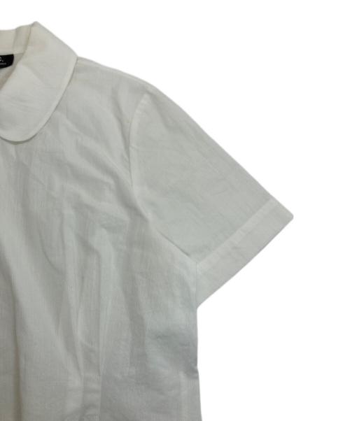 A.P.C.（アーペーセー）A.P.C. (アーペーセー) BLOUSE JULIENNE JPS 丸襟半袖シャツ ホワイト サイズ:SIZE 36の古着・服飾アイテム