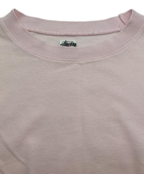 stussy（ステューシー）stussy (ステューシー) 刺繍ロゴカットソー ピンク サイズ:Lの古着・服飾アイテム