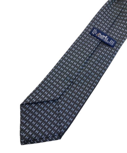 HERMES（エルメス）HERMES (エルメス) ファソネH シルクネクタイ ネイビー サイズ:下記参照の古着・服飾アイテム