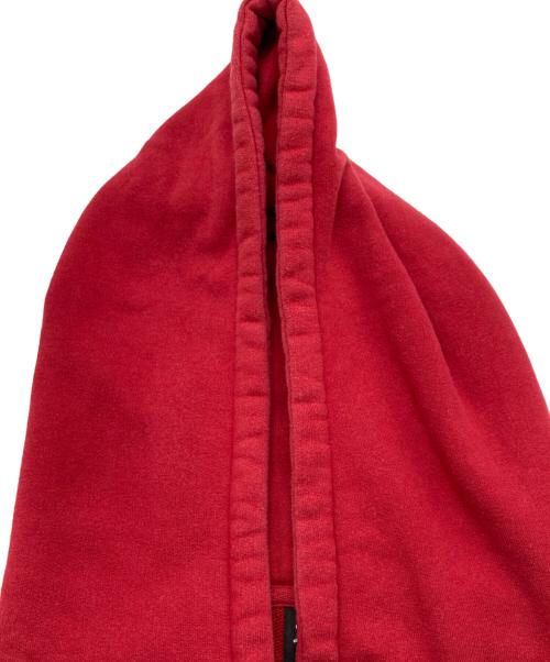 stussy（ステューシー）stussy (ステューシー) スカルプリント ジップアップパーカー レッド サイズ:XLの古着・服飾アイテム