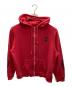 stussy（ステューシー）の古着「スカルプリント ジップアップパーカー」｜レッド