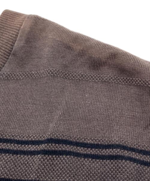 stussy（ステューシー）stussy (ステューシー) マルチボーダーカットソー ブラウン×ブラック サイズ:SIZE Mの古着・服飾アイテム