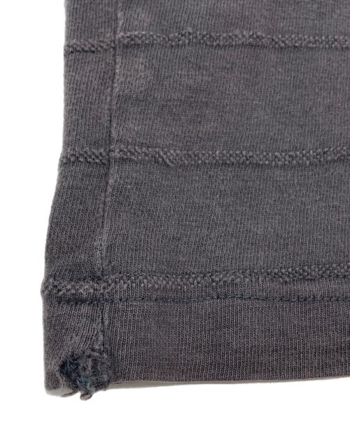 stussy（ステューシー）stussy (ステューシー) マルチボーダーカットソー ブラウン×ブラック サイズ:SIZE Mの古着・服飾アイテム