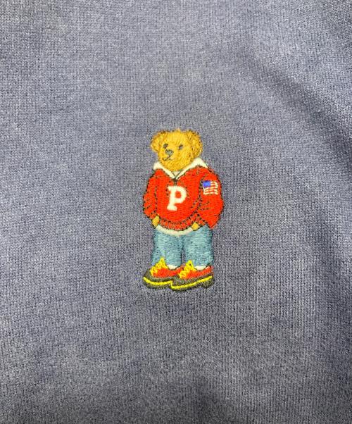 POLO RALPH LAUREN（ポロ・ラルフローレン）POLO RALPH LAUREN (ポロ・ラルフローレン) ポロベア刺繍 プルオーバーパーカー ネイビー サイズ:SIZE Lの古着・服飾アイテム