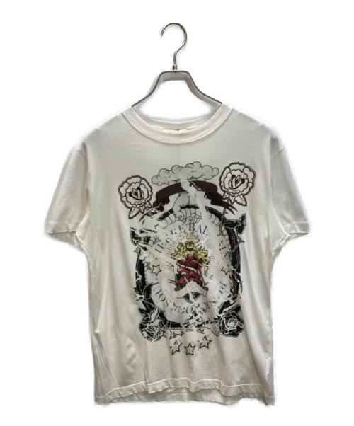 PIERRE BALMAIN（ピエール バルマン）PIERRE BALMAIN (ピエール バルマン) プリントTシャツ ホワイト サイズ:Mの古着・服飾アイテム