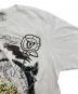 中古・古着 PIERRE BALMAIN (ピエール バルマン) プリントTシャツ ホワイト サイズ:M：6000円