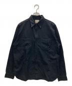 BUZZ RICKSON'Sバズリクソンズ）の古着「LACK CHAMBRAY WORK SHIRTS ブラックシャンブレーワークシャツ」｜ブラック