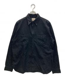 BUZZ RICKSON'S（バズリクソンズ）の古着「LACK CHAMBRAY WORK SHIRTS ブラックシャンブレーワークシャツ」｜ブラック