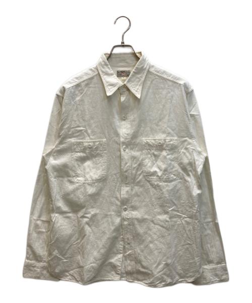 BUZZ RICKSON'S（バズリクソンズ）BUZZ RICKSON'S (バズリクソンズ) WHITE CHAMBRAY WORK SHIRT ホワイトシャンブレワークシャツ ホワイト サイズ:17の古着・服飾アイテム
