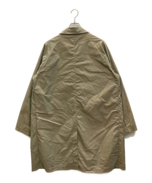 REMI RELIEF（レミレリーフ）REMI RELIEF (レミレリーフ) BEAMS PLUS (ビームスプラス) 別注 Balmacaan Coat  ステンカラーコート ベージュ サイズ:SIZE Lの古着・服飾アイテム