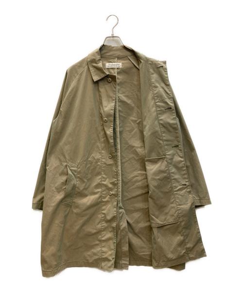 REMI RELIEF（レミレリーフ）REMI RELIEF (レミレリーフ) BEAMS PLUS (ビームスプラス) 別注 Balmacaan Coat  ステンカラーコート ベージュ サイズ:SIZE Lの古着・服飾アイテム