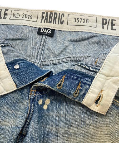 D&G（ディーアンドジー）D&G (ディーアンドジー) ダメージ加工デニムパンツ インディゴ サイズ:SIZE 32の古着・服飾アイテム