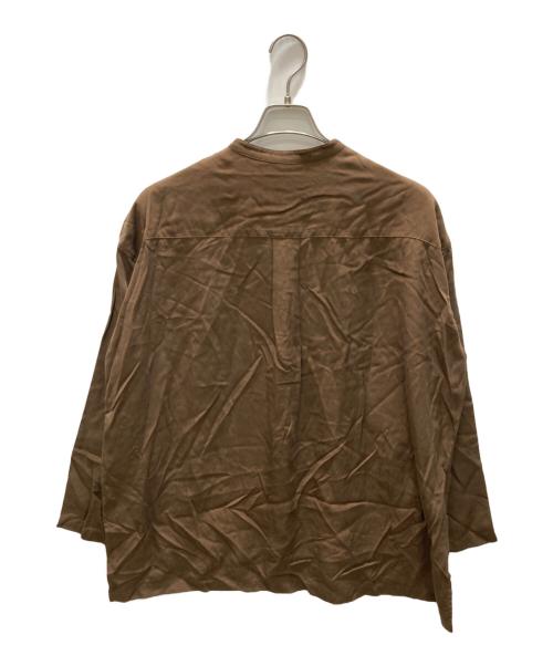 KAGURE（カグレ）KAGURE (カグレ) レーヨンワイドシャツ ブラウン サイズ:size Freeの古着・服飾アイテム