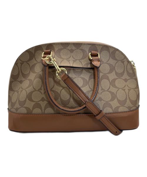 COACH（コーチ）COACH (コーチ) シグネチャーハンドバッグ ブラウンの古着・服飾アイテム