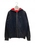 SUPREMEシュプリーム）の古着「SMALL BOX LOGO ZIP UP HOODIE」｜ブラック