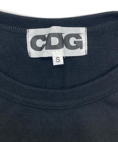 CDG（シーディージー）CDG (シーディージー) プリントTシャツ ブラック サイズ:Sの古着・服飾アイテム