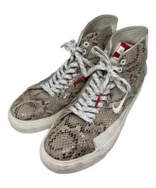 NIKE SB×SOULLAND（ナイキエスビー×ソウルランド）の古着「Blazer Mid "Snakeskin" ブレーザー ミッド "スネークスキン"」｜ベージュ