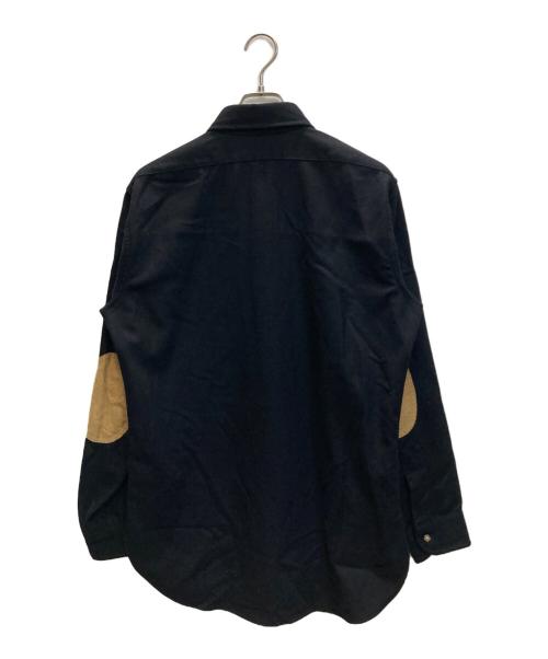 PENDLETON（ペンドルトン）PENDLETON (ペンドルトン) 70s エルボーパッチ ウールシャツ ブラック サイズ:Mの古着・服飾アイテム
