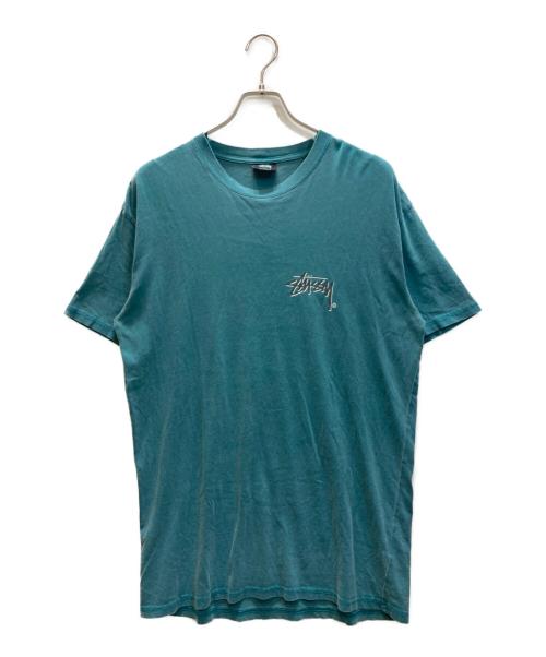 stussy（ステューシー）stussy (ステューシー) プリントTシャツ グリーン サイズ:Sの古着・服飾アイテム