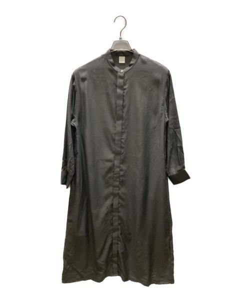 KAGURE（カグレ）kagure (カグレ) キュプラコットンシャツワンピース グレー サイズ:SIZE 0の古着・服飾アイテム