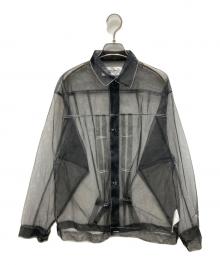 JOHN MASON SMITH（ジョンメイソンスミス）の古着「NYLON TULLE TRUCKER JACKET」｜ブラック