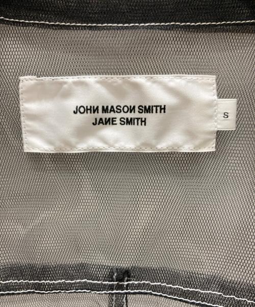 JOHN MASON SMITH（ジョンメイソンスミス）JOHN MASON SMITH (ジョンメイソンスミス) NYLON TULLE TRUCKER JACKET ブラック サイズ:SIZE Sの古着・服飾アイテム